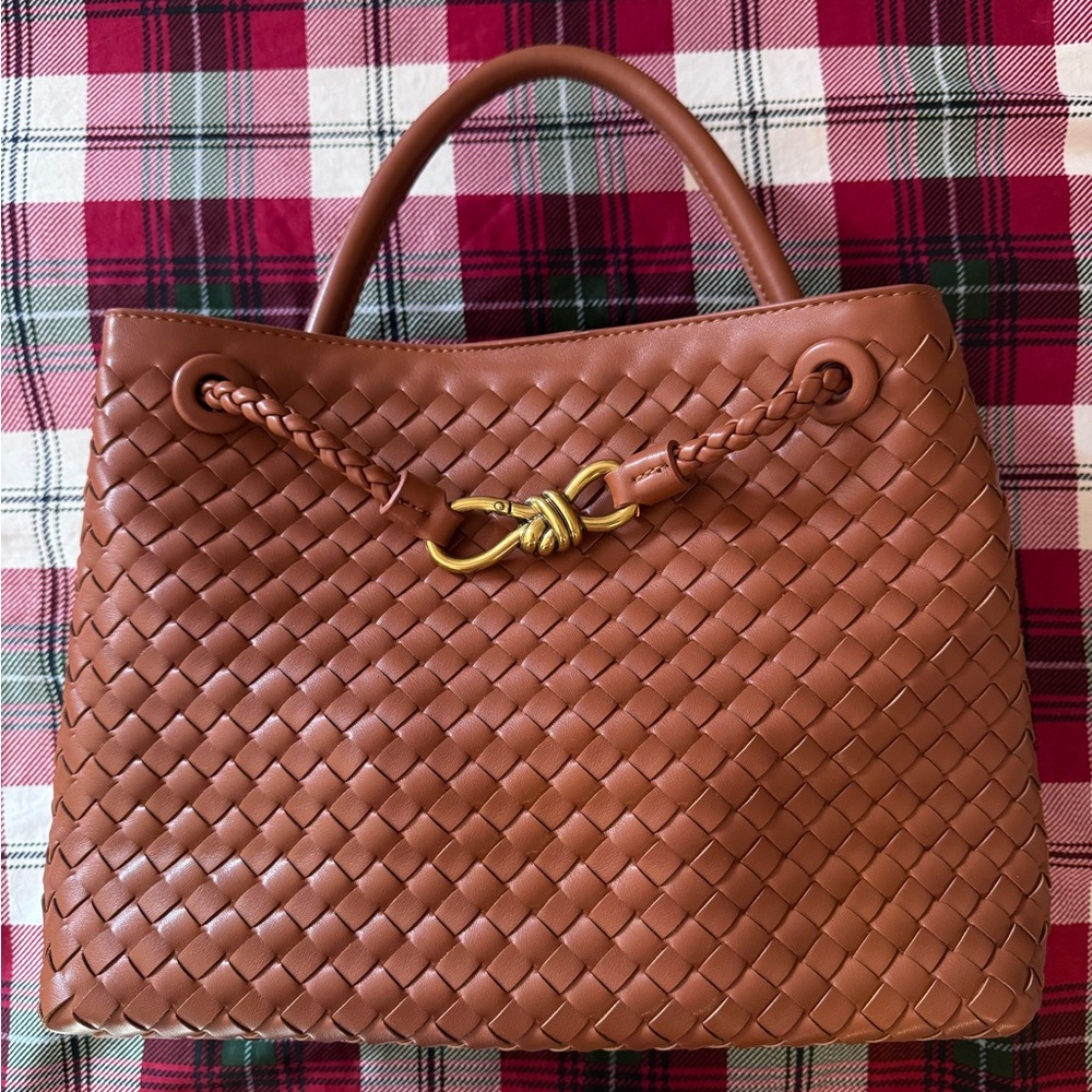 Brown Woven Bag
